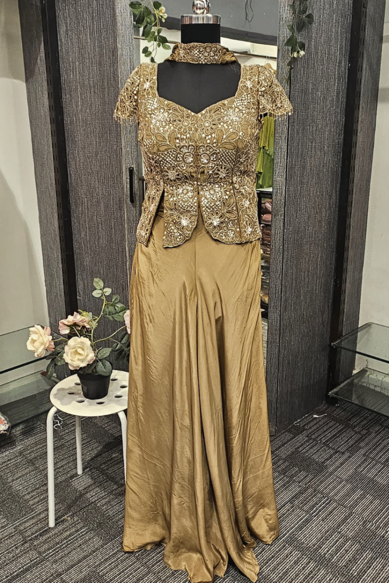 Kurta Plazzo Set With Handwork