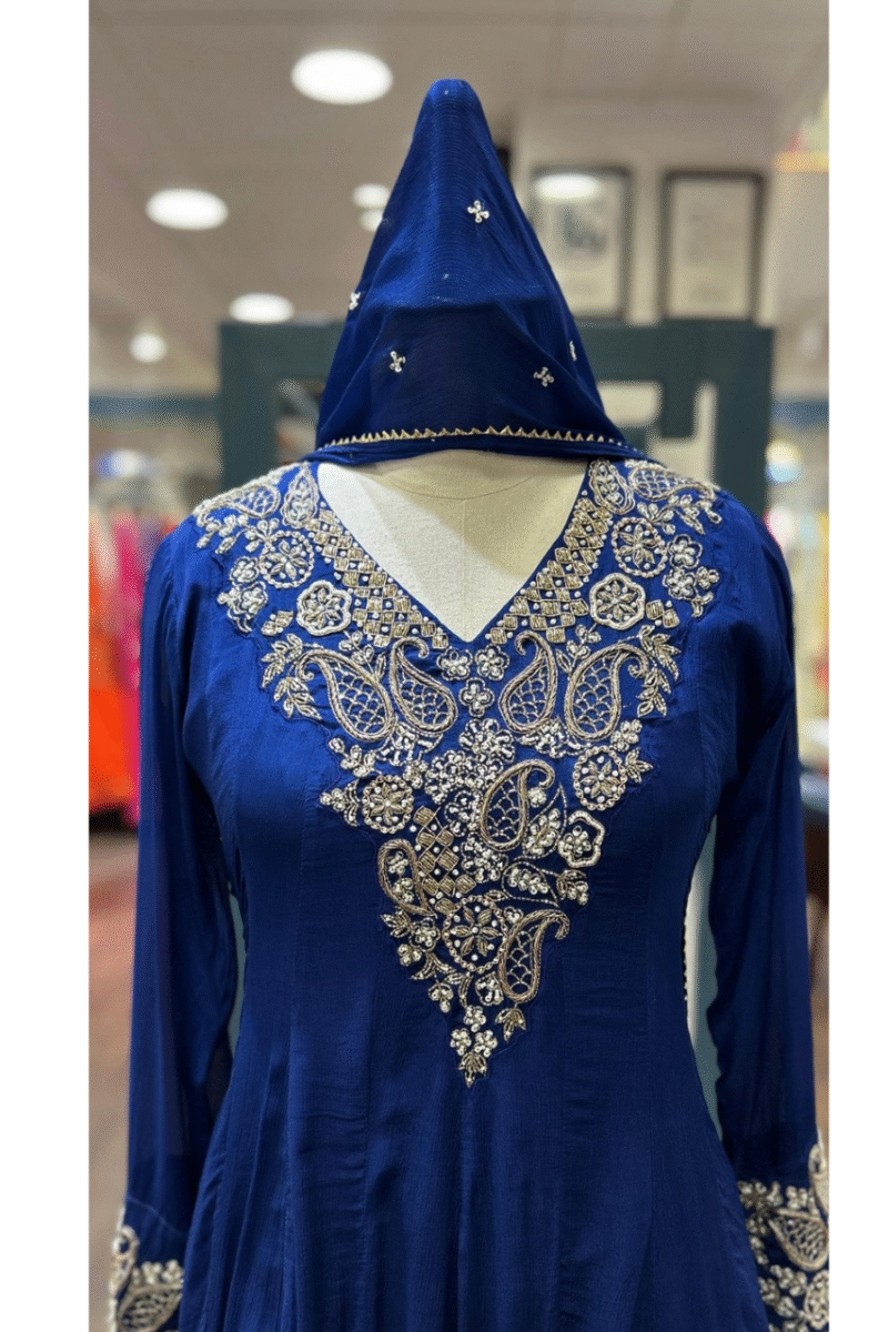 Royal Anarkalis With Handwork - Image 2