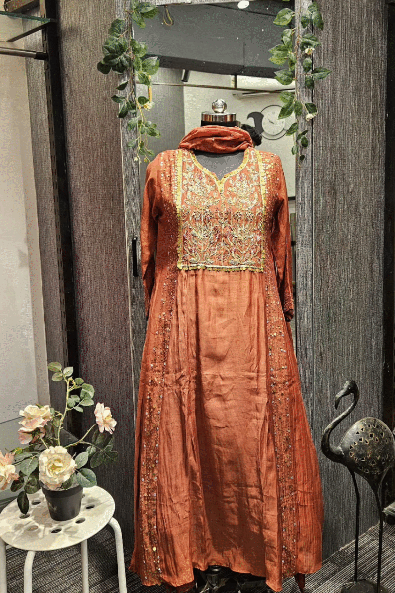 Premium Mal Chanderi Kurta Set