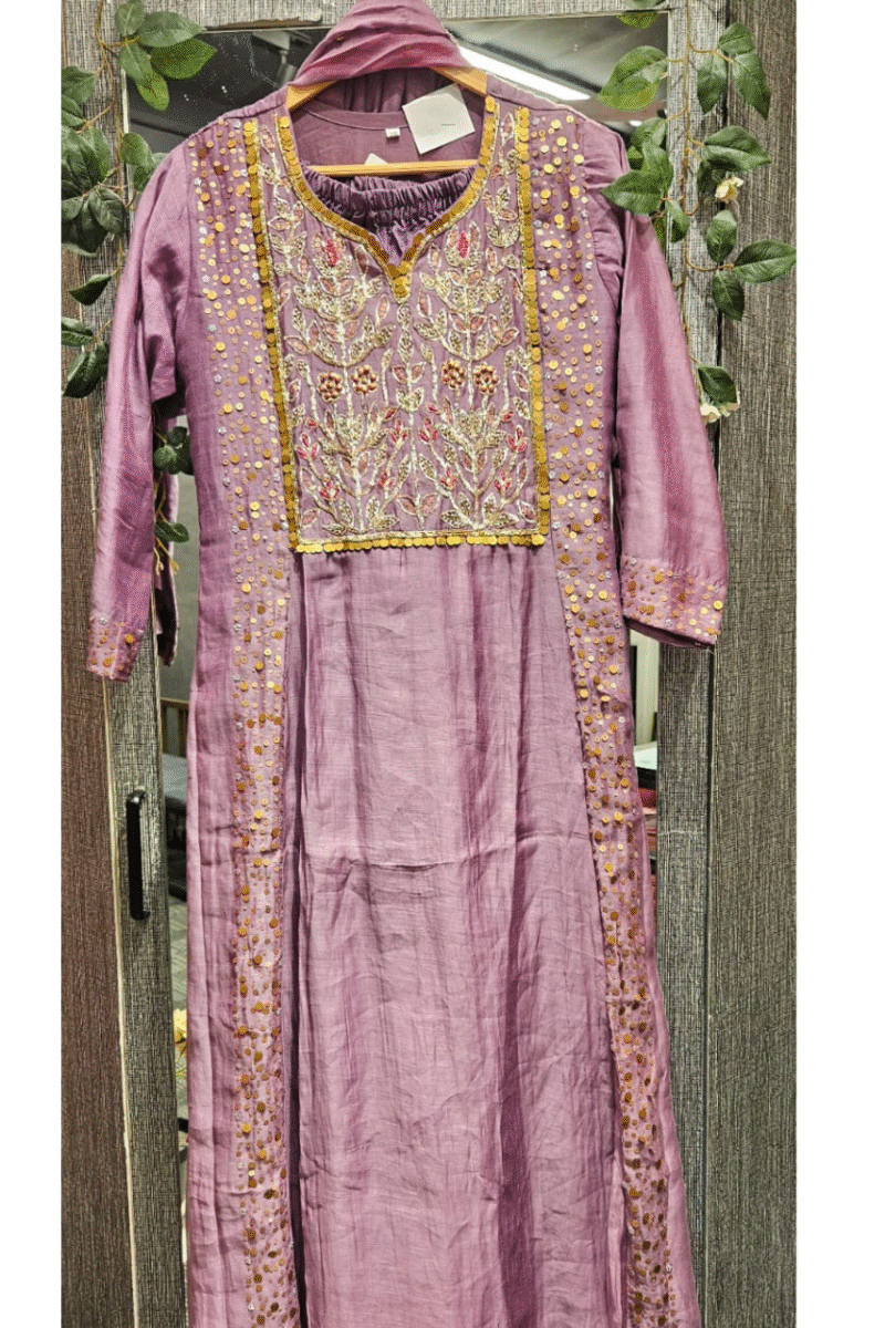 Premium Mal Chanderi Kurta Set - Image 2