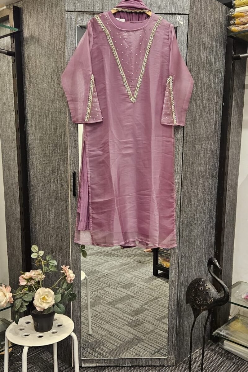Premium Tissue Organza Kurta Set - Image 3