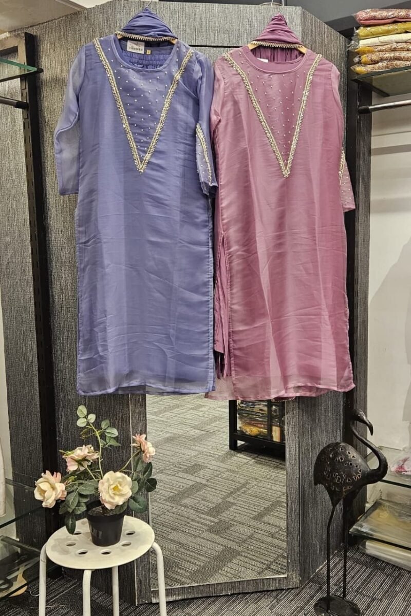 Premium Tissue Organza Kurta Set - Image 5
