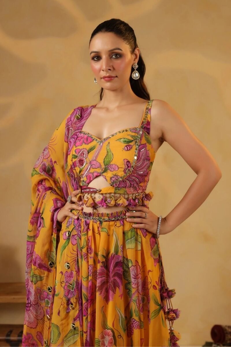 Printed Lehenga Highlighted With Sequence Embellishments - Image 4