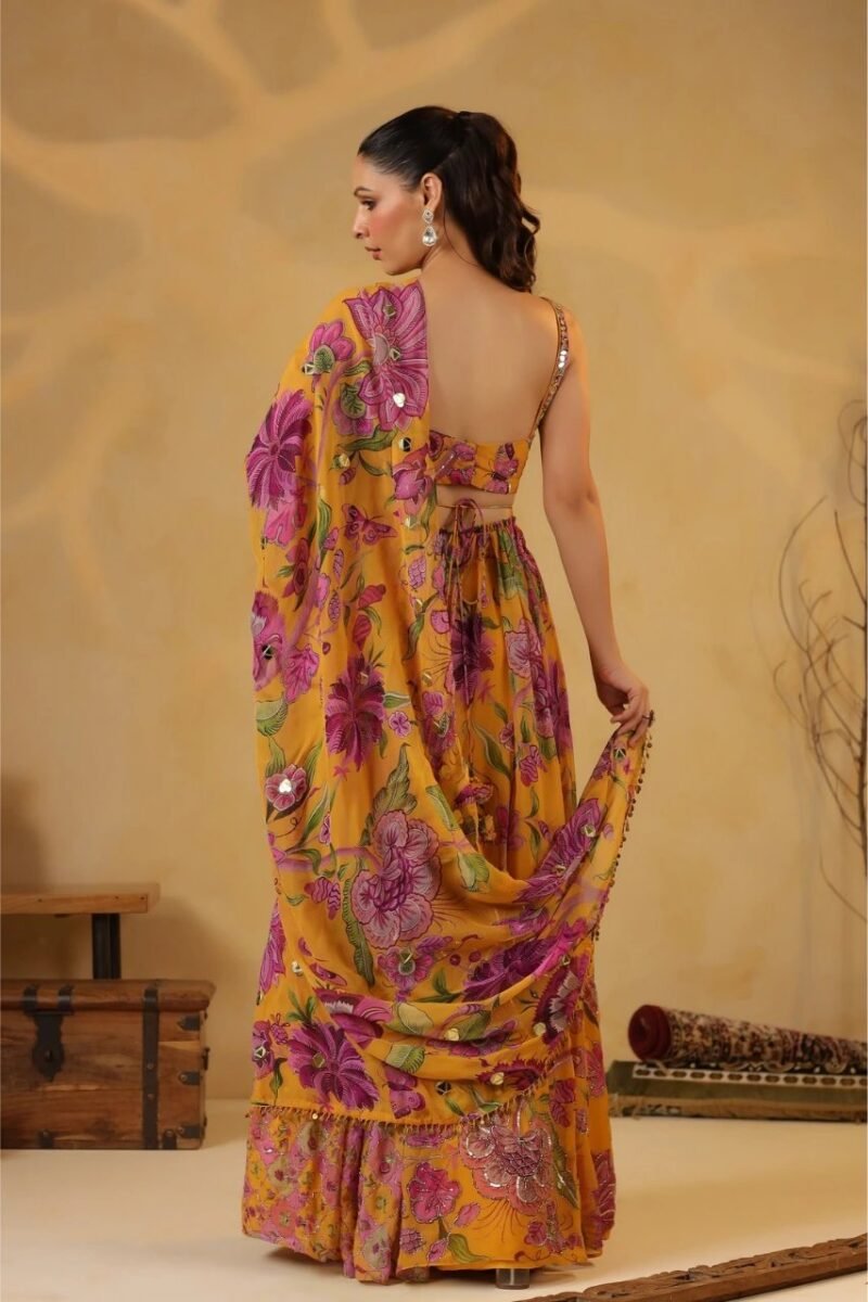 Printed Lehenga Highlighted With Sequence Embellishments - Image 3
