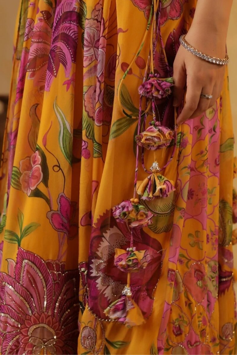 Printed Lehenga Highlighted With Sequence Embellishments - Image 5