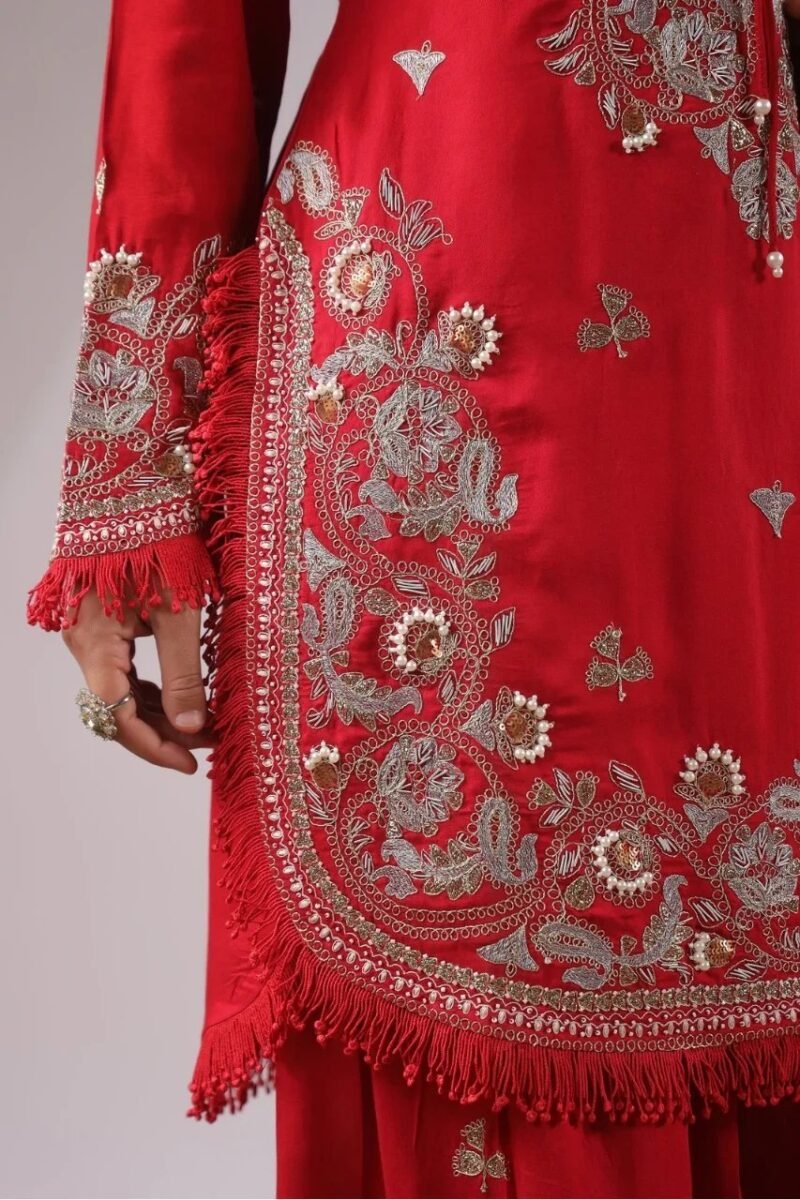 Gharara Set With Zari Kashyap Work - Image 4