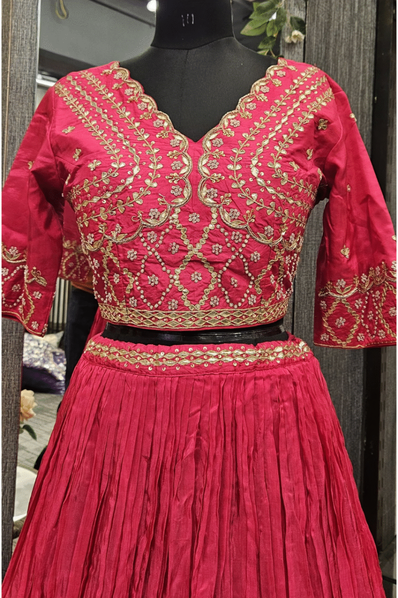 Ethereal Lehenga Set With Gotta And Pearl Work - Image 2