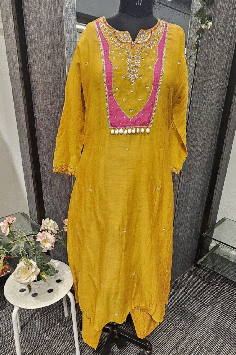 Royal Mal Chanderi Kurta Set - Image 2