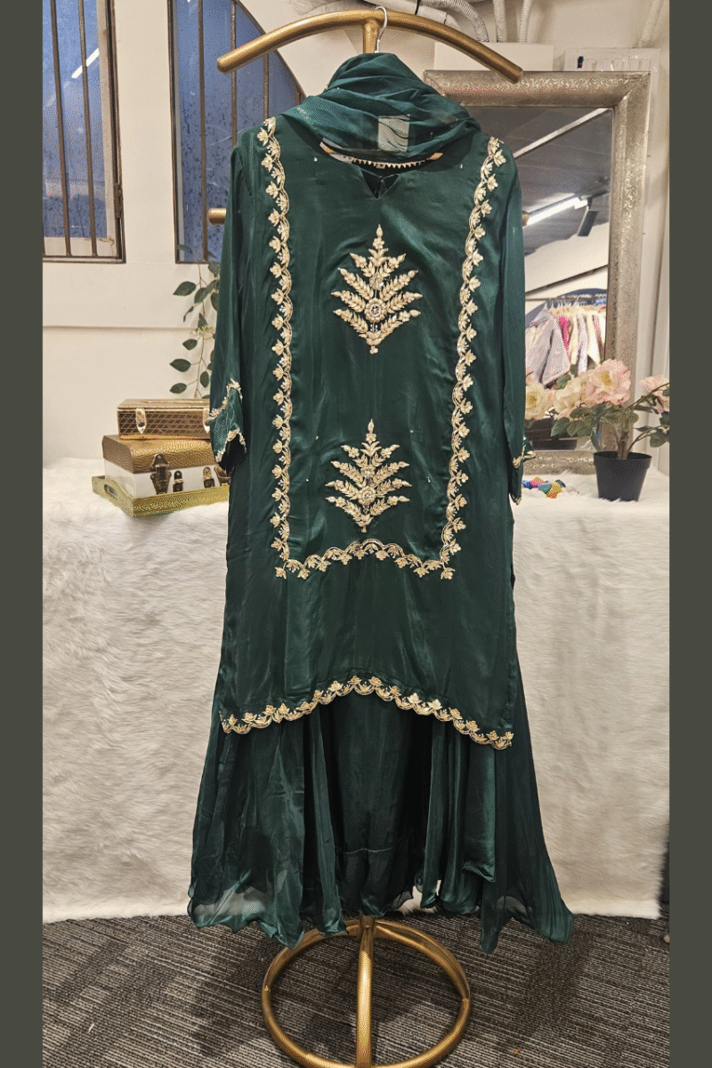 Ethnic Kurta Set With Gotta And Zardoshi Work - Image 2