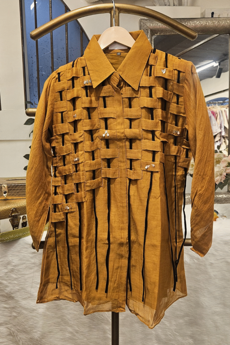Premium Weave Mal Chanderi Shirt - Image 4