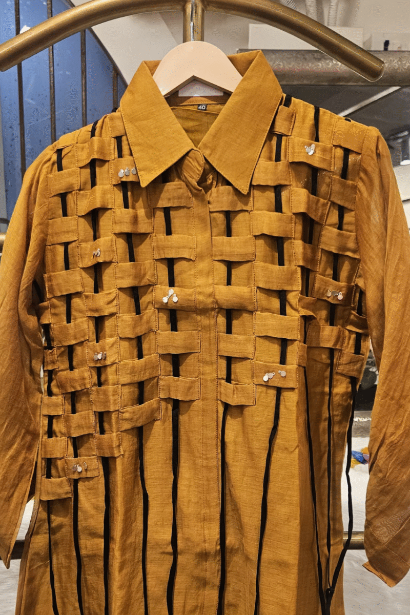 Premium Weave Mal Chanderi Shirt - Image 3