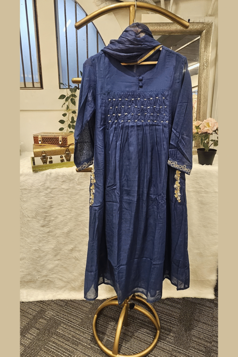Ethnic Mal Chanderi Kurta Set