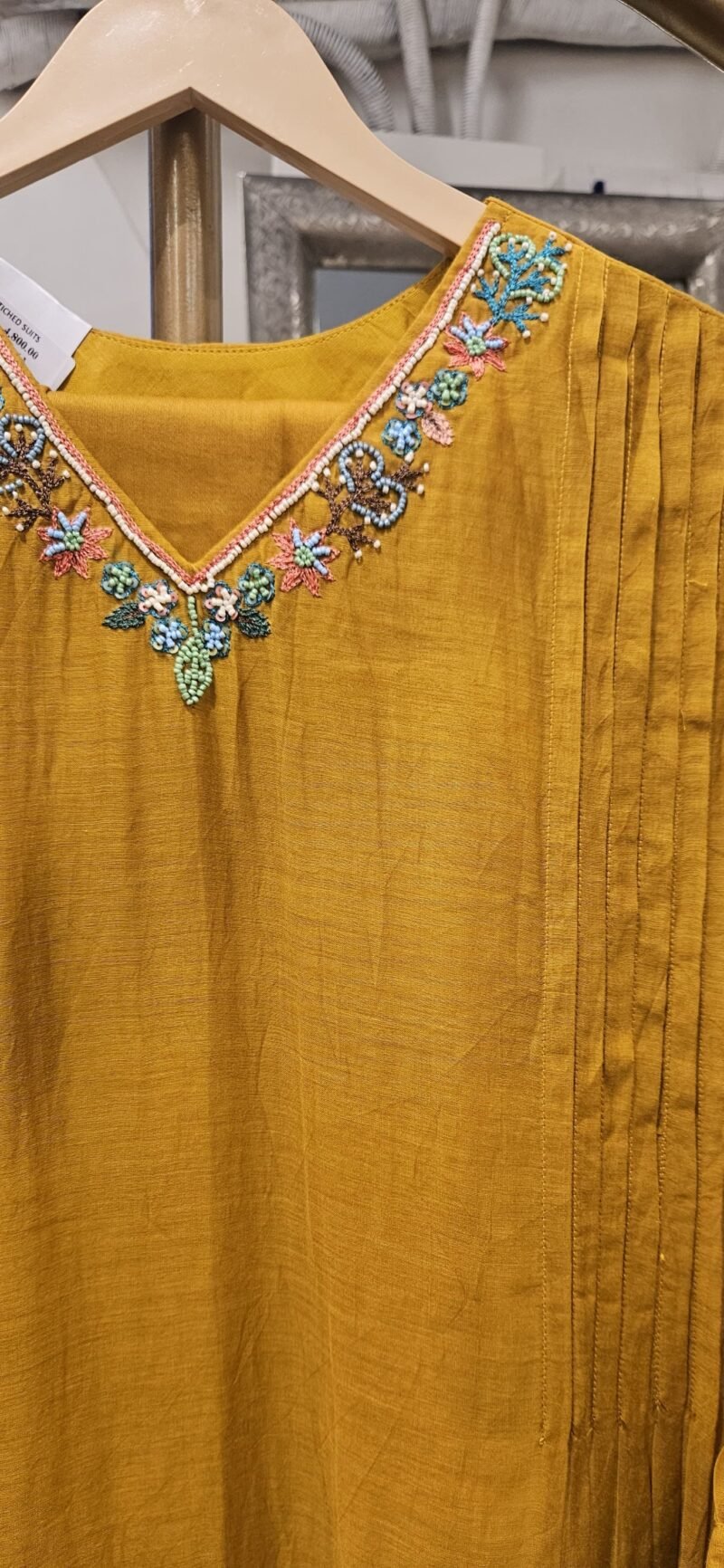 Pure Mal Chanderi Kurta Set - Image 3