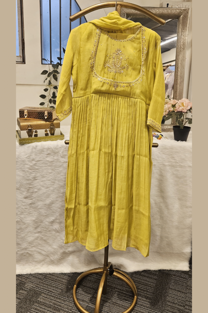 Pure Mal Chanderi Kurta Set