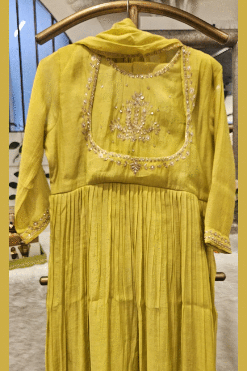 Pure Mal Chanderi Kurta Set - Image 3